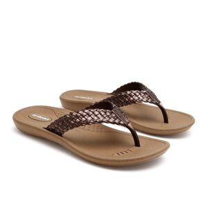 Okabashi Baha Women's Toffee Cooper Flip Flops L